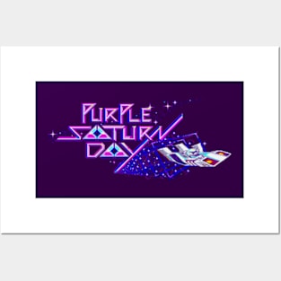 Purple Saturn Day Posters and Art